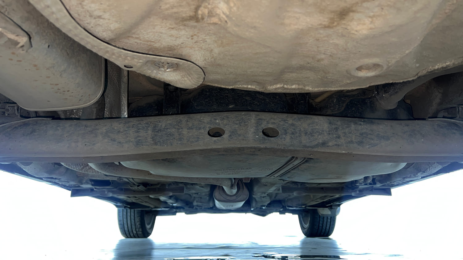 Used 2022 Skoda Kushaq Style 1.5L TSI MT Petrol Manual extra REAR UNDERBODY VIEW (TAKEN FROM REAR)