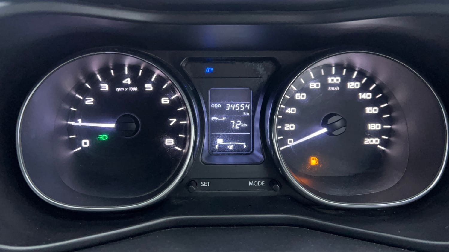 Used 2019 Tata Nexon XZ Plus Dual Tone Petrol Manual interior CLUSTERMETER VIEW