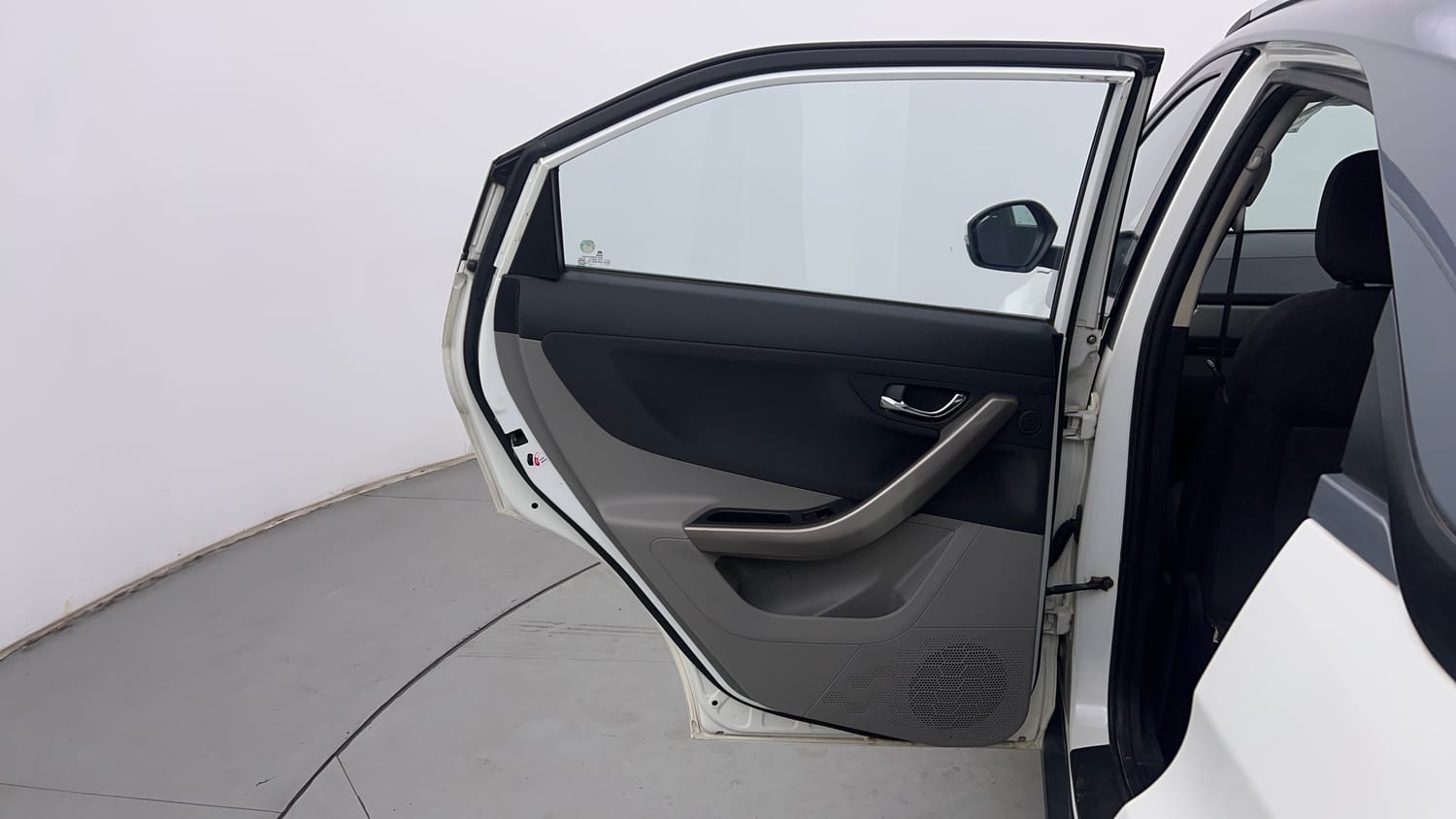 Used 2019 Tata Nexon XZ Plus Dual Tone Petrol Manual interior LEFT REAR DOOR OPEN VIEW