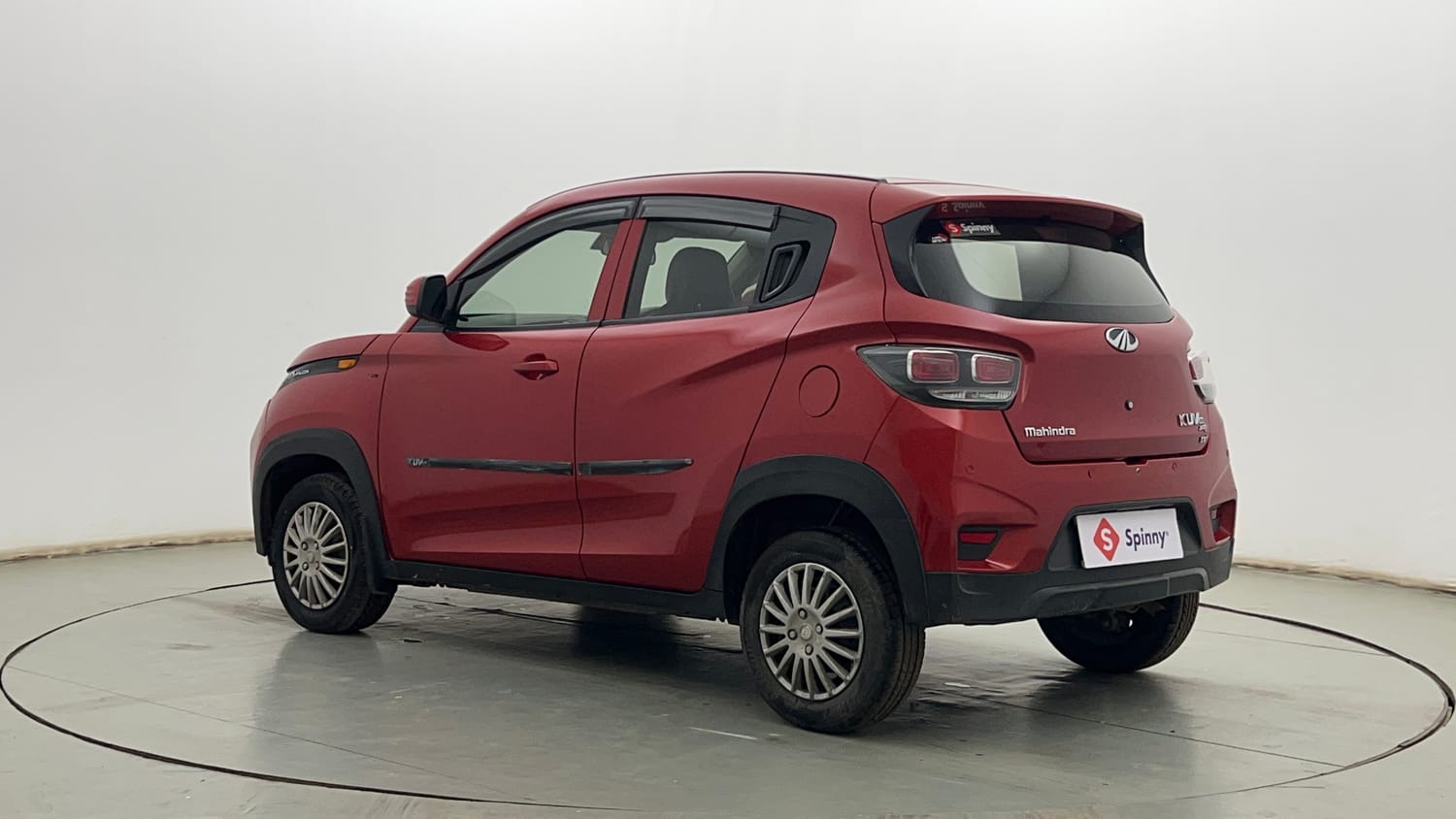Used 2018 Mahindra KUV100 NXT K4 Plus 6 STR Petrol Manual exterior LEFT REAR CORNER VIEW