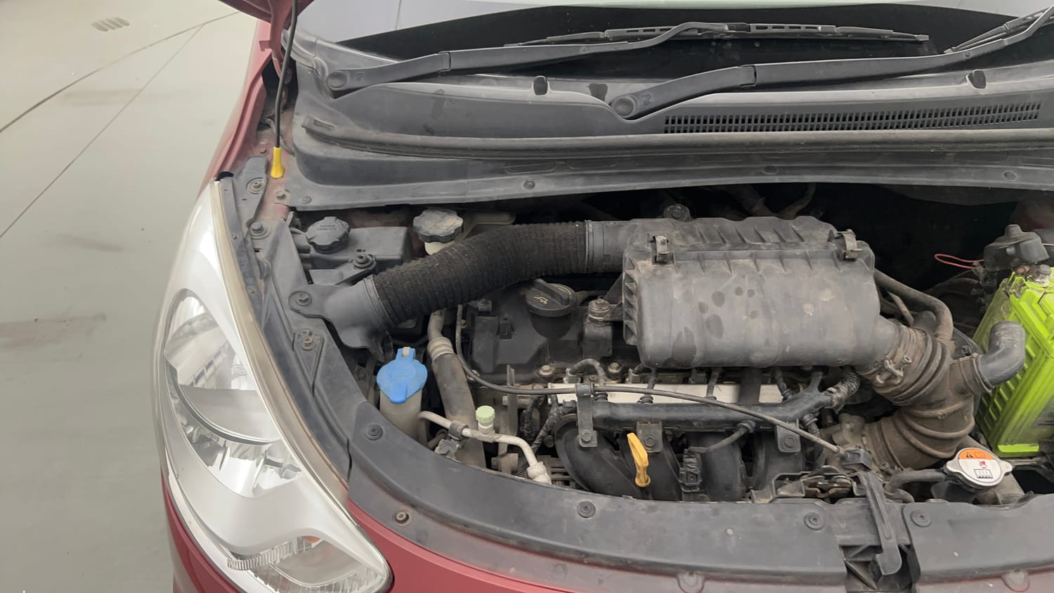 Used 2012 Hyundai i10 Sportz 1.2 Kappa2 Petrol Manual engine ENGINE RIGHT SIDE VIEW