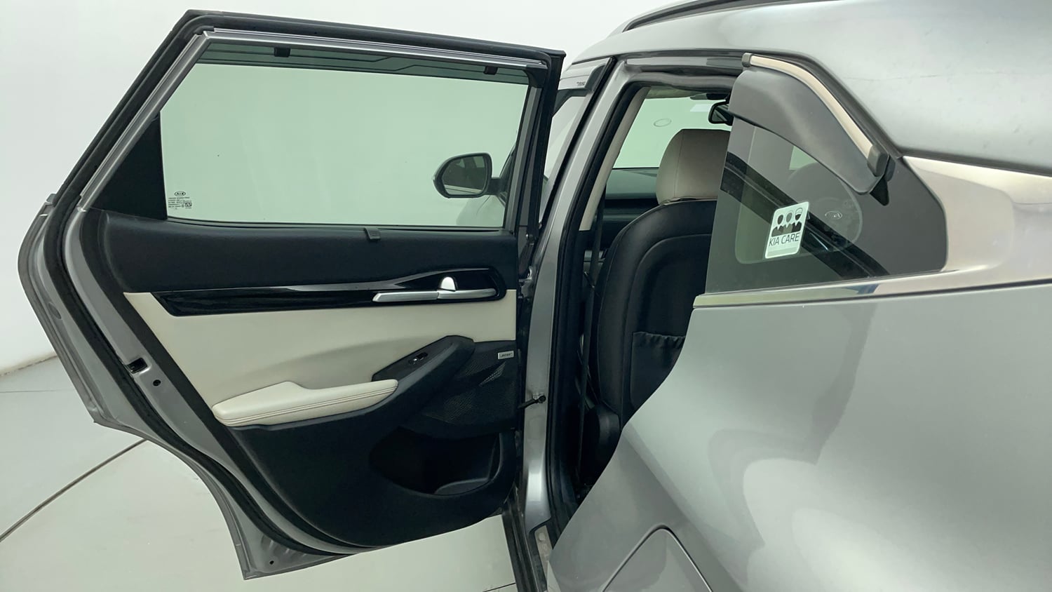 Used 2019 Kia Seltos GTX Plus 1.4 Petrol Manual interior LEFT REAR DOOR OPEN VIEW