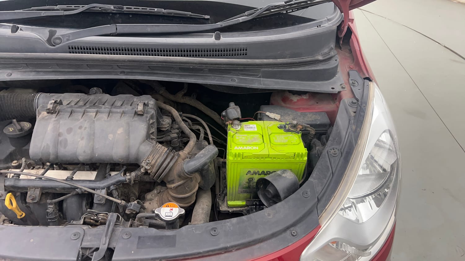Used 2012 Hyundai i10 Sportz 1.2 Kappa2 Petrol Manual engine ENGINE LEFT SIDE VIEW
