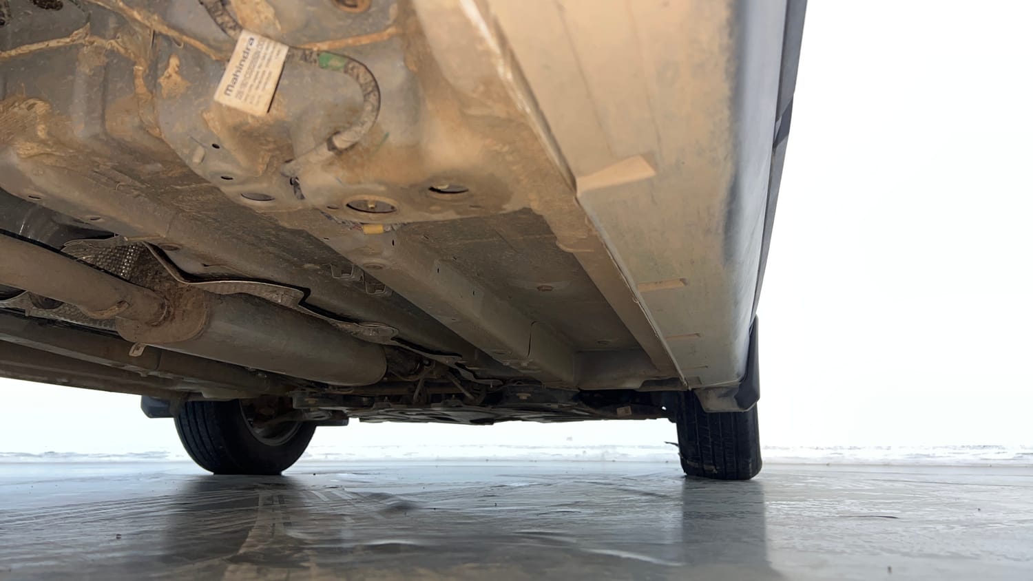 Used 2025 Mahindra XUV 3XO AX5L 1.2 Petrol Petrol Manual extra REAR RIGHT UNDERBODY VIEW