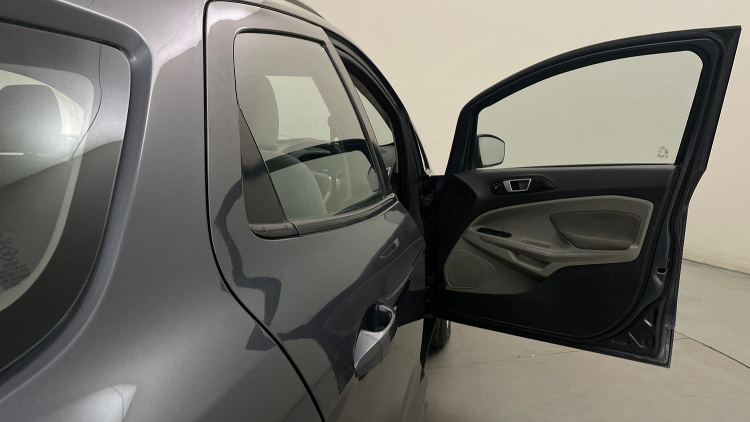 Used 2016 Ford EcoSport Trend 1.5L Ti-VCT Petrol Manual interior RIGHT FRONT DOOR OPEN VIEW