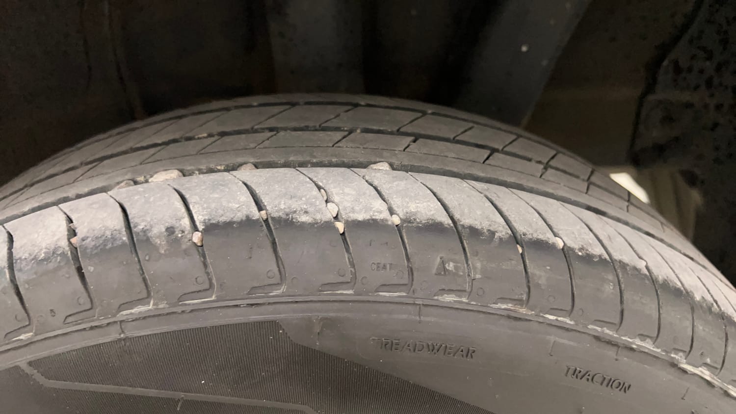 Used 2025 Hyundai Exter SX 1.2 MT Petrol Manual tyres LEFT REAR TYRE TREAD VIEW