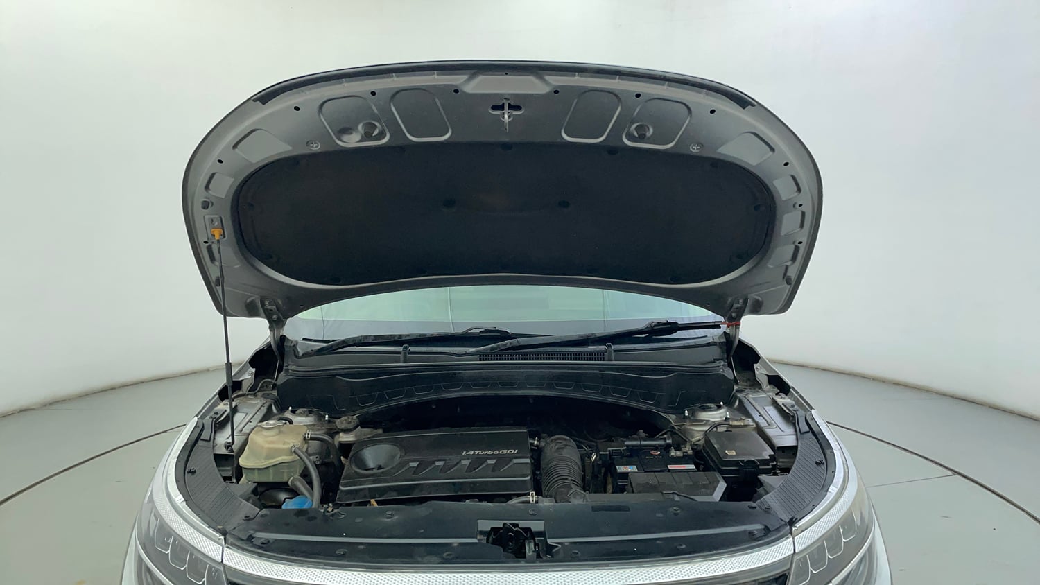 Used 2019 Kia Seltos GTX Plus 1.4 Petrol Manual engine ENGINE & BONNET OPEN FRONT VIEW