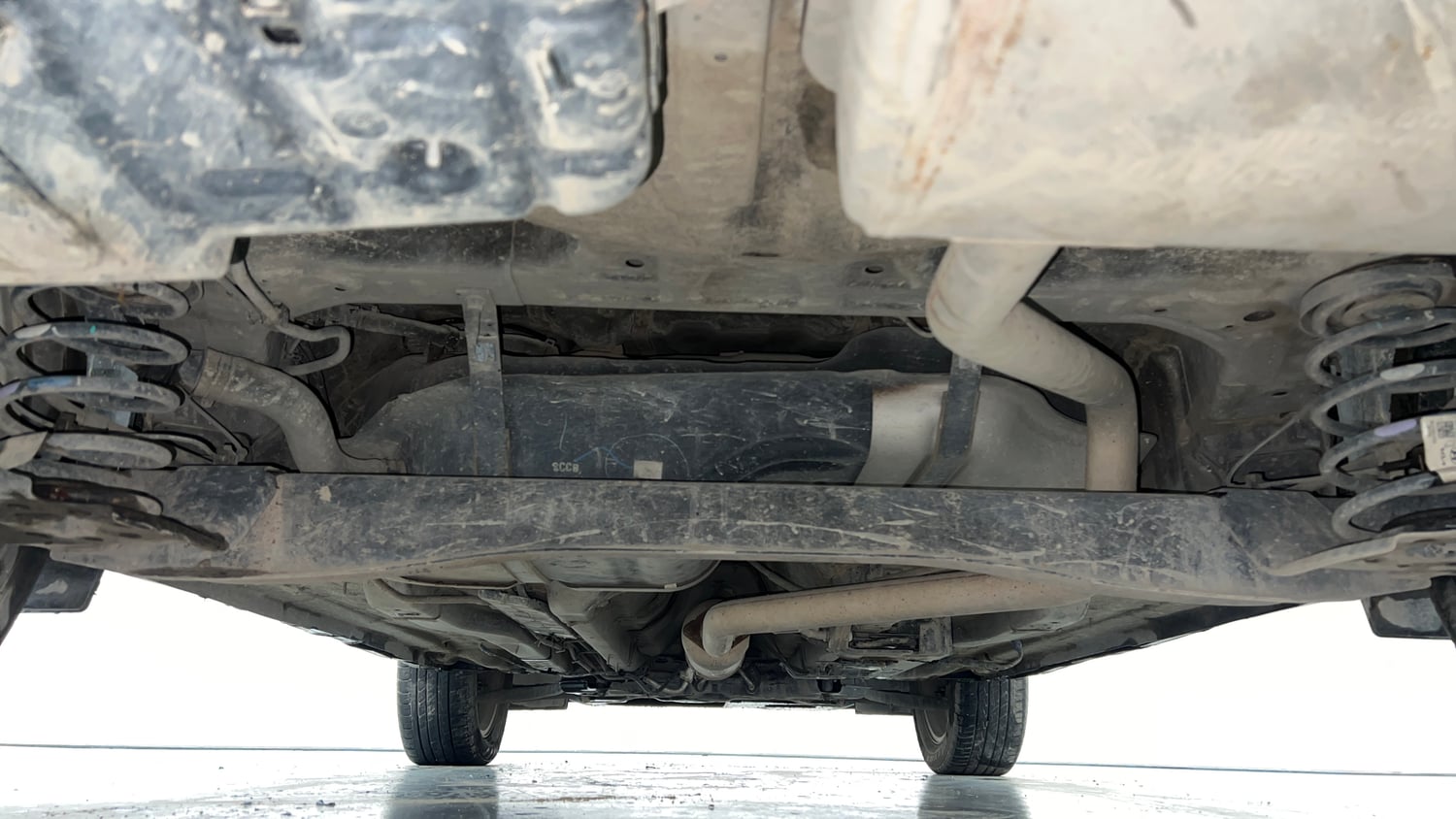 Used 2023 Hyundai Creta SX 1.5 Diesel Diesel Manual extra REAR UNDERBODY VIEW (TAKEN FROM REAR)