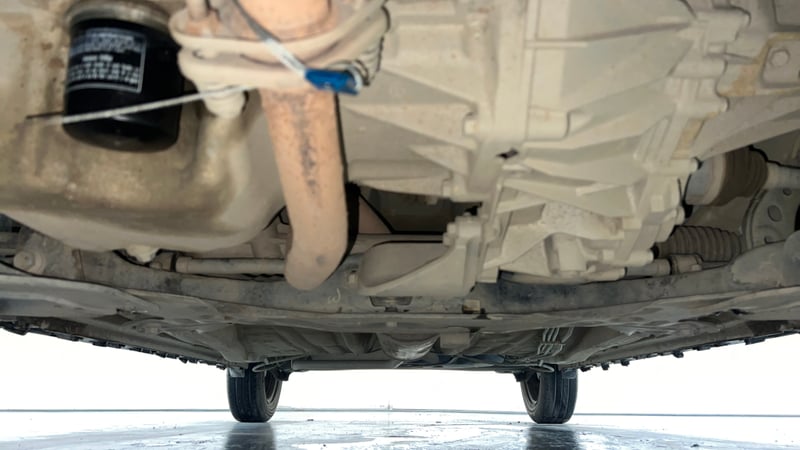 Used 2024 Maruti Suzuki Ignis Delta 1.2 AMT Petrol Automatic extra FRONT LEFT UNDERBODY VIEW
