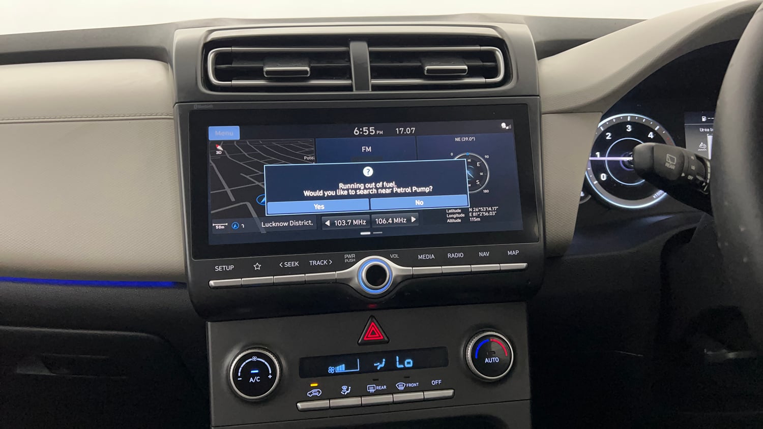 Used 2023 Hyundai Creta SX 1.5 Diesel Diesel Manual interior MUSIC SYSTEM & AC CONTROL VIEW
