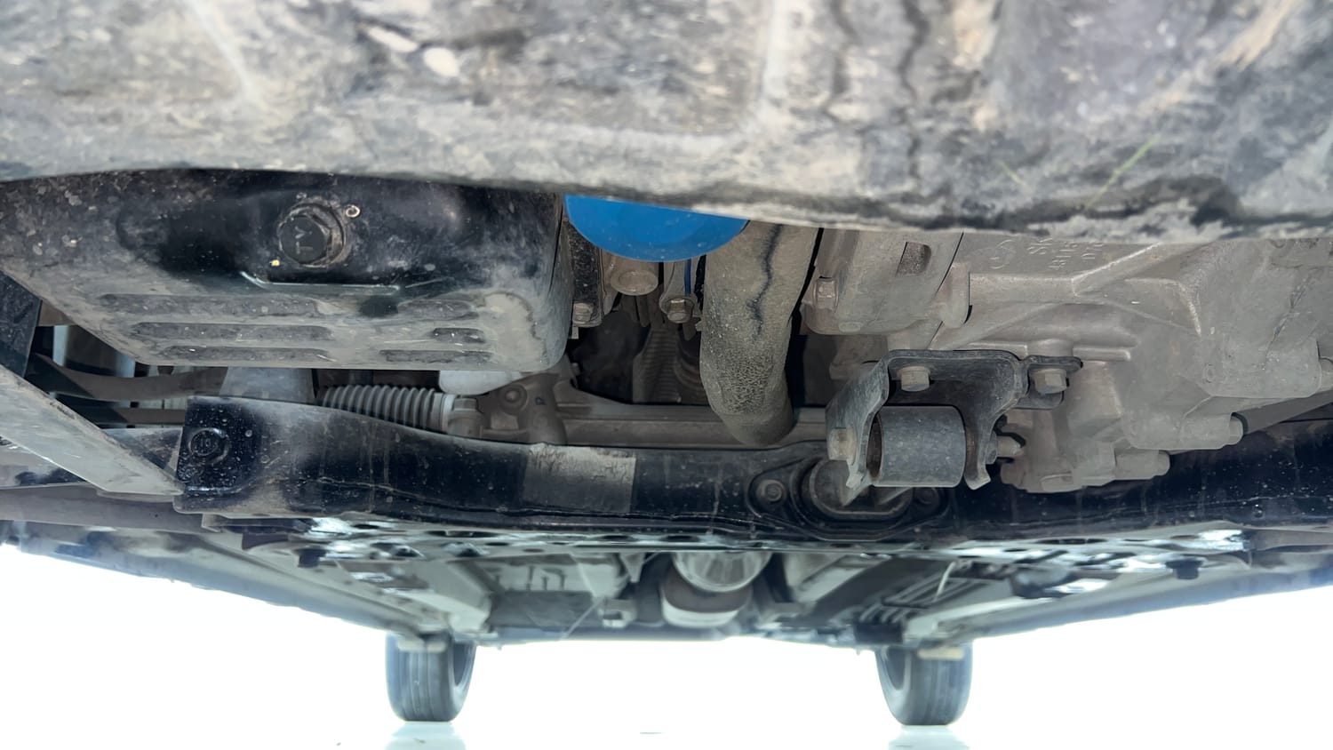 Used 2022 Hyundai i20 N Line N8 1.0 Turbo DCT Petrol Automatic extra FRONT LEFT UNDERBODY VIEW