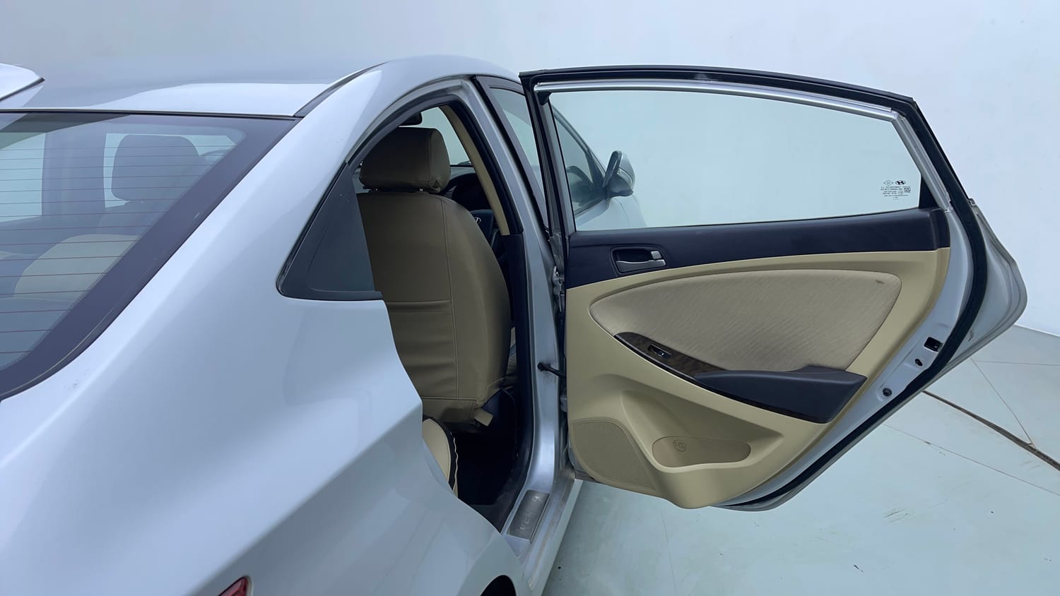 Used 2017 Hyundai Verna 1.6 VTVT SX AT Petrol Automatic interior RIGHT REAR DOOR OPEN VIEW
