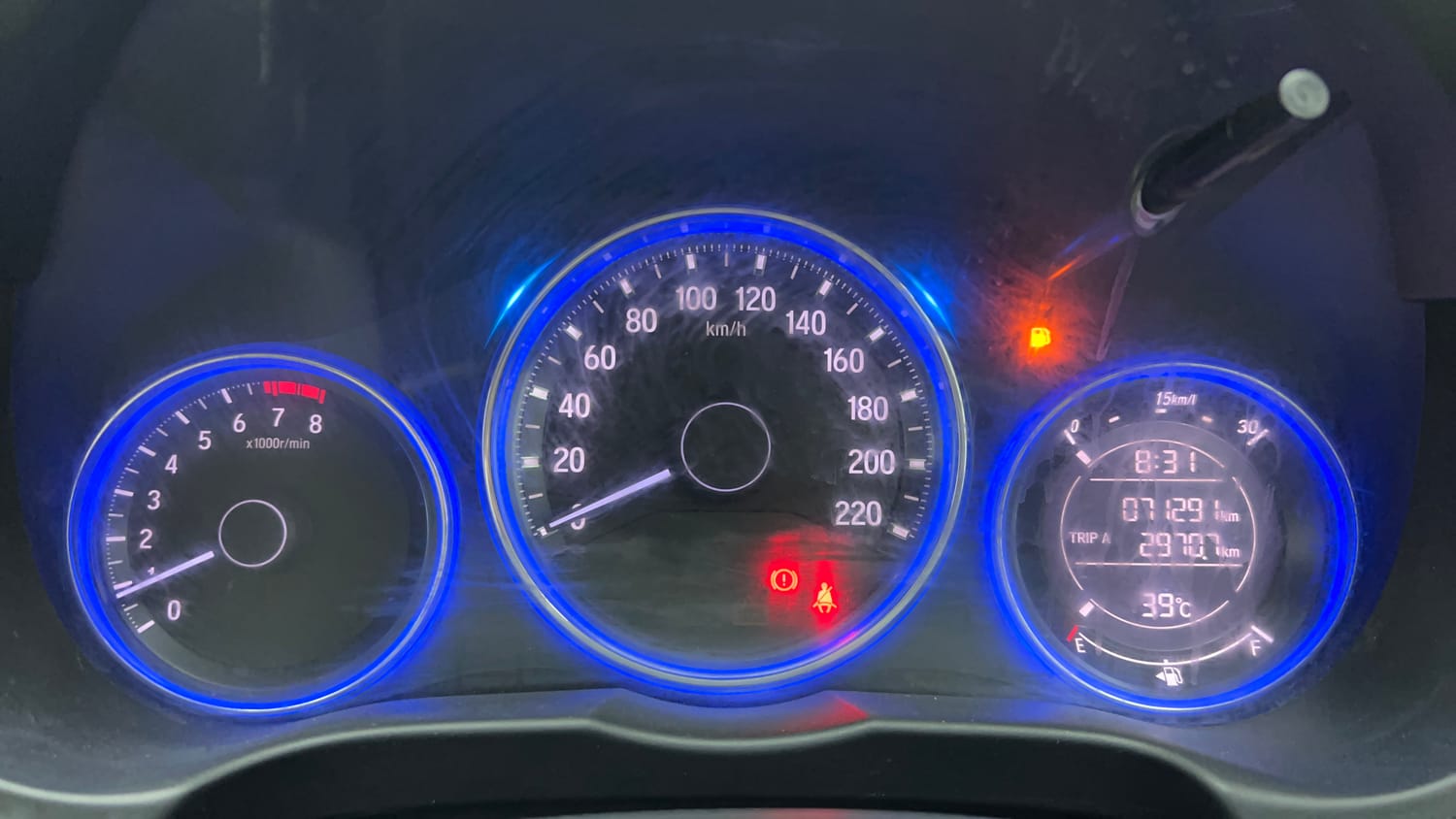 Used 2015 Honda City V Petrol Manual interior CLUSTERMETER VIEW