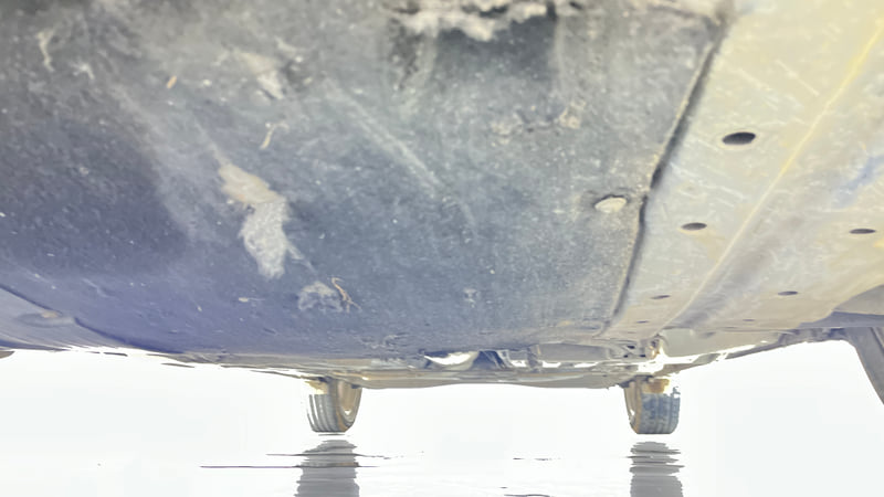 Used 2023 Maruti Suzuki Baleno Zeta AGS Petrol Automatic extra FRONT LEFT UNDERBODY VIEW