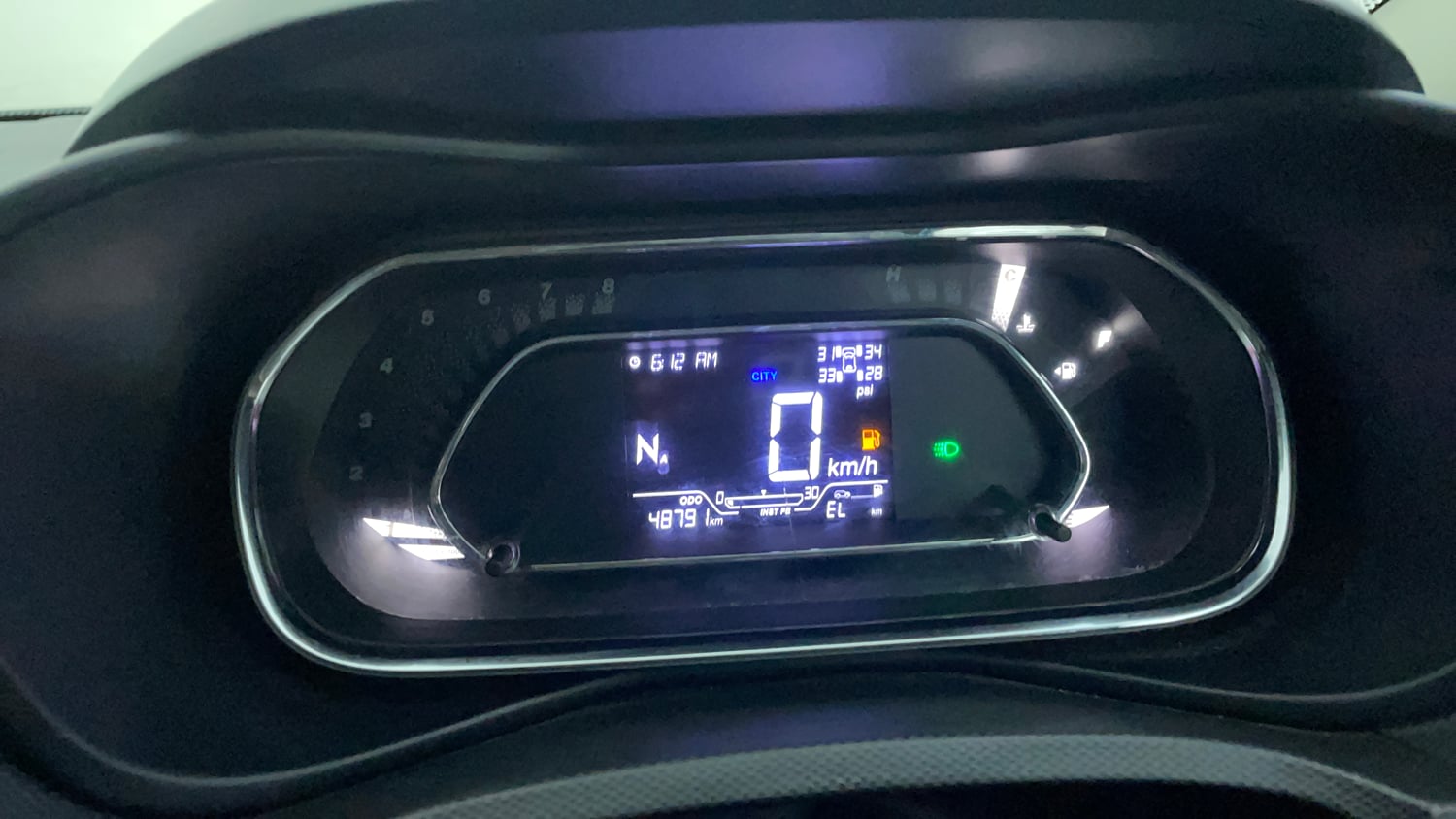 Used 2021 Tata Nexon XZA Plus (O) Dual Tone Petrol Automatic interior CLUSTERMETER VIEW