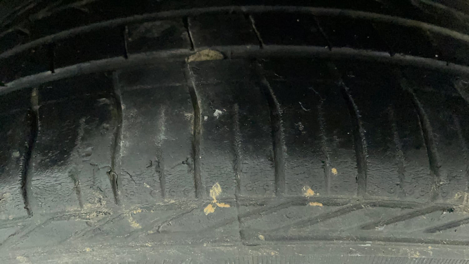 Used 2021 Tata Nexon XZA Plus (O) Dual Tone Petrol Automatic tyres LEFT REAR TYRE TREAD VIEW