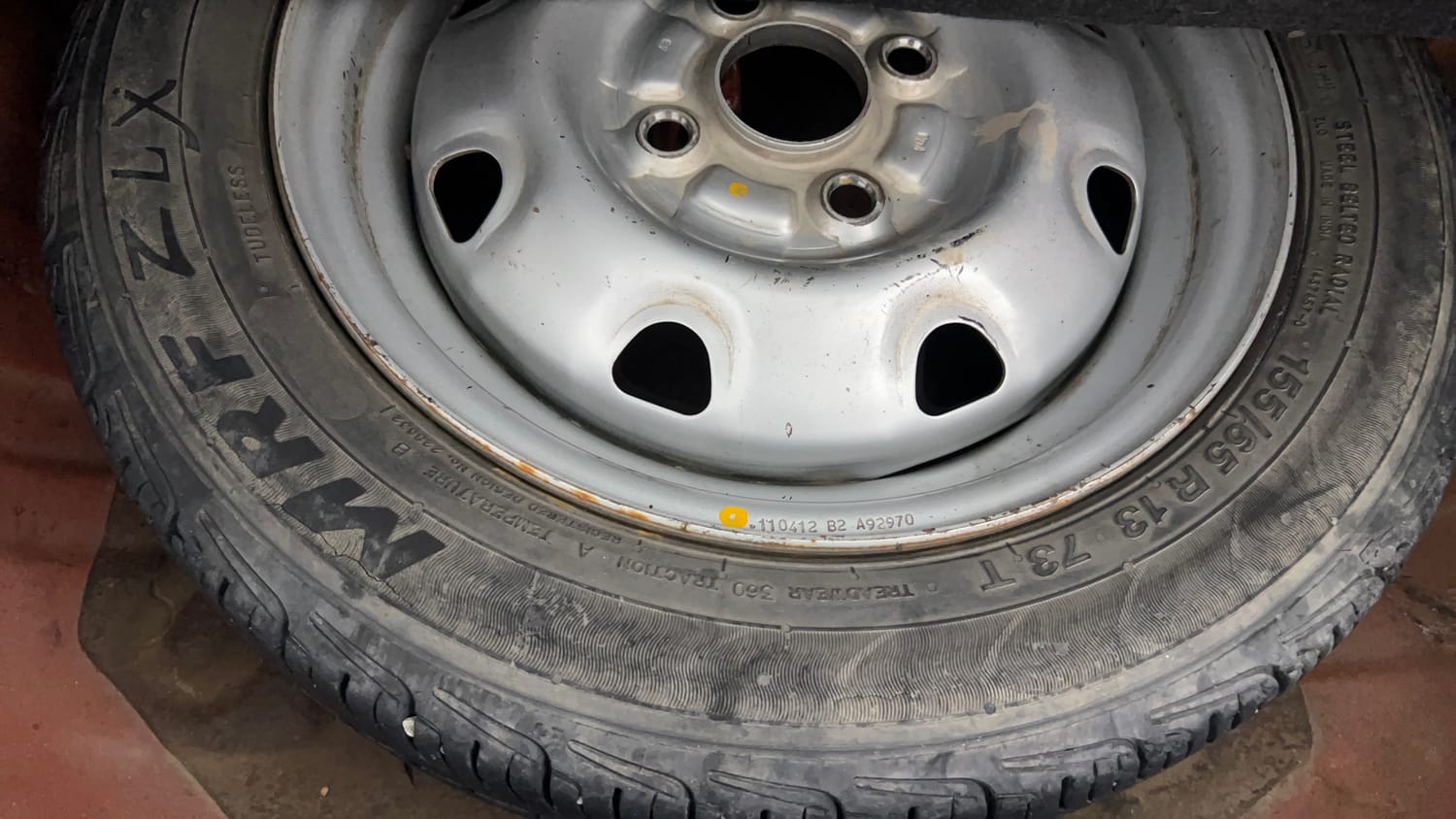 Used 2012 Maruti Suzuki Alto K10 LXi Petrol Manual tyres SPARE TYRE VIEW