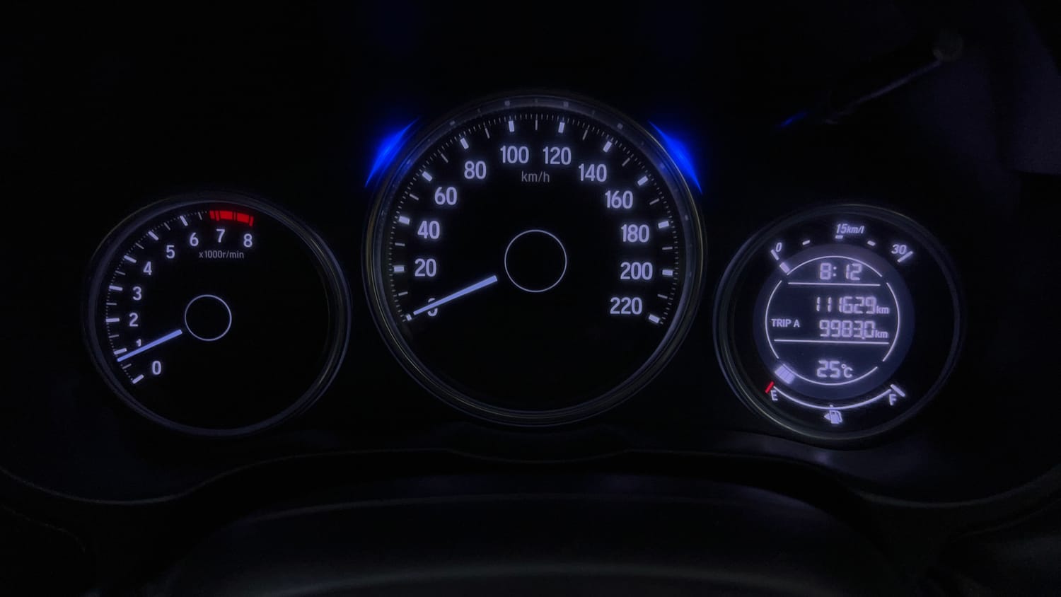 Used 2018 Honda City V Petrol Petrol Manual interior CLUSTERMETER VIEW