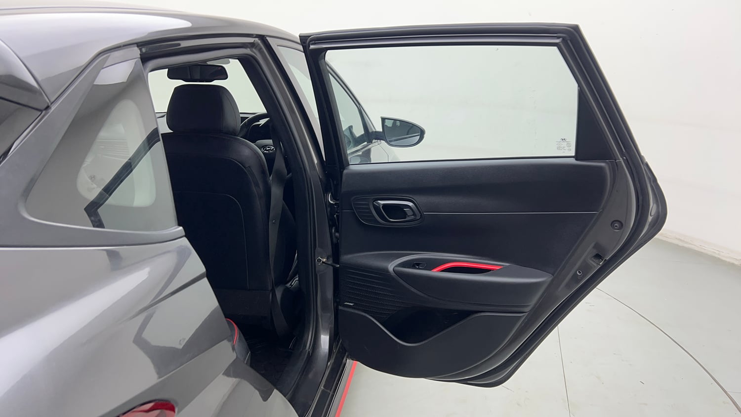 Used 2022 Hyundai i20 N Line N8 1.0 Turbo DCT Petrol Automatic interior RIGHT REAR DOOR OPEN VIEW