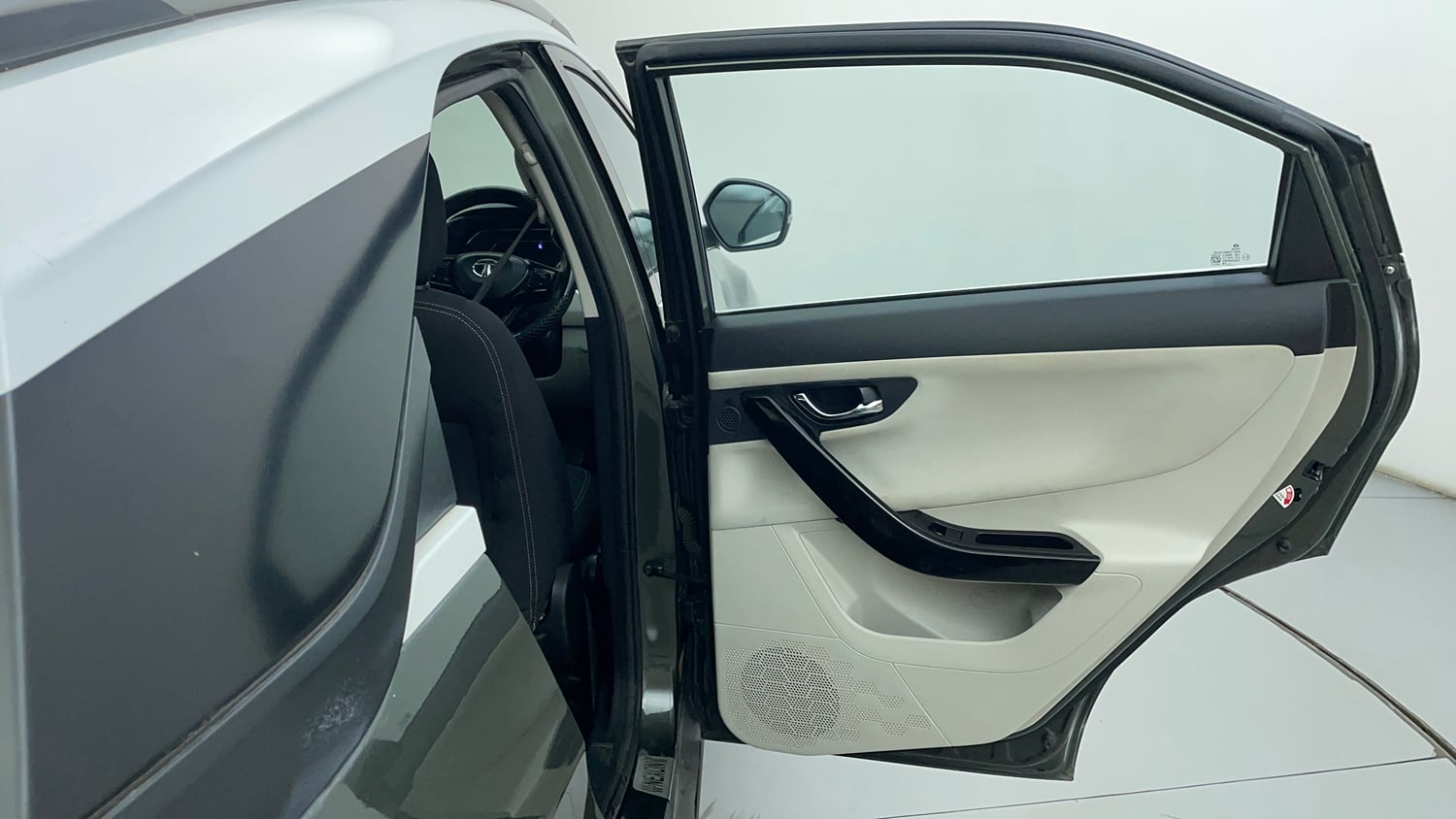 Used 2021 Tata Nexon XZA Plus (O) Dual Tone Petrol Automatic interior RIGHT REAR DOOR OPEN VIEW