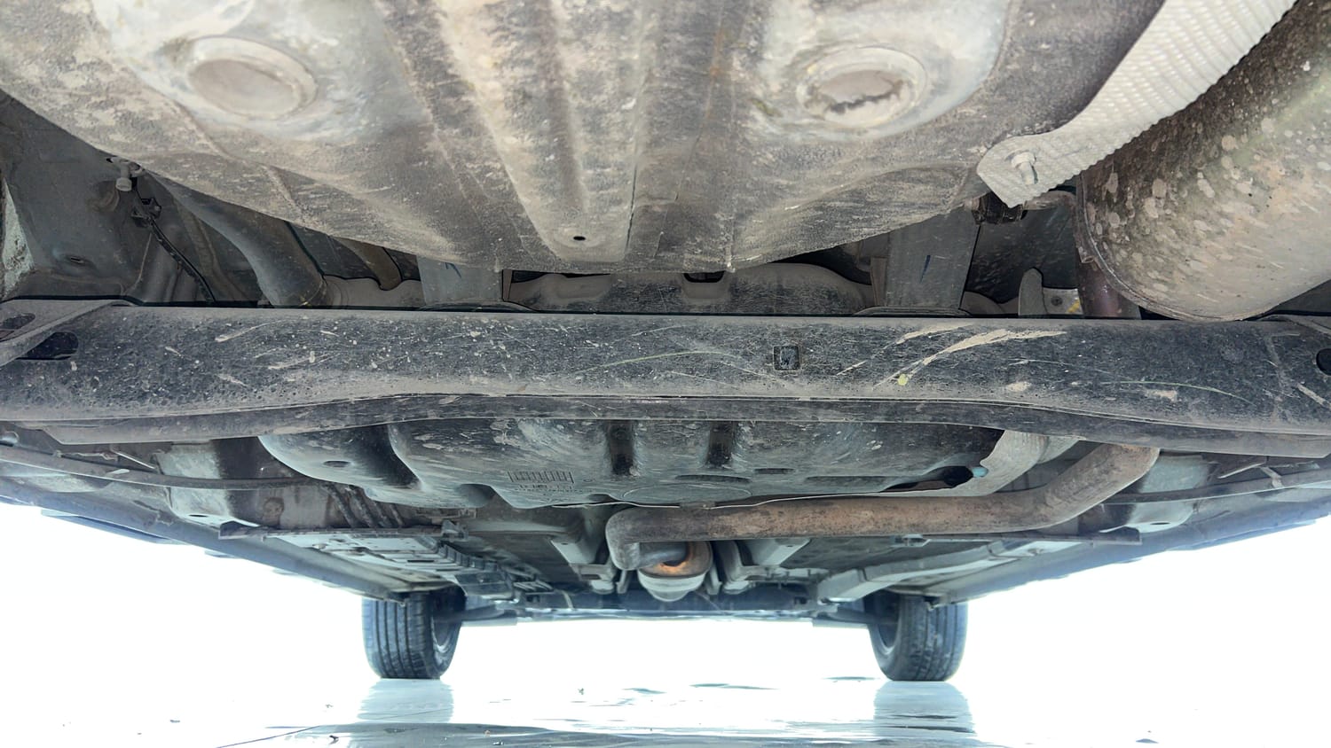 Used 2022 Hyundai i20 N Line N8 1.0 Turbo DCT Petrol Automatic extra REAR UNDERBODY VIEW (TAKEN FROM REAR)