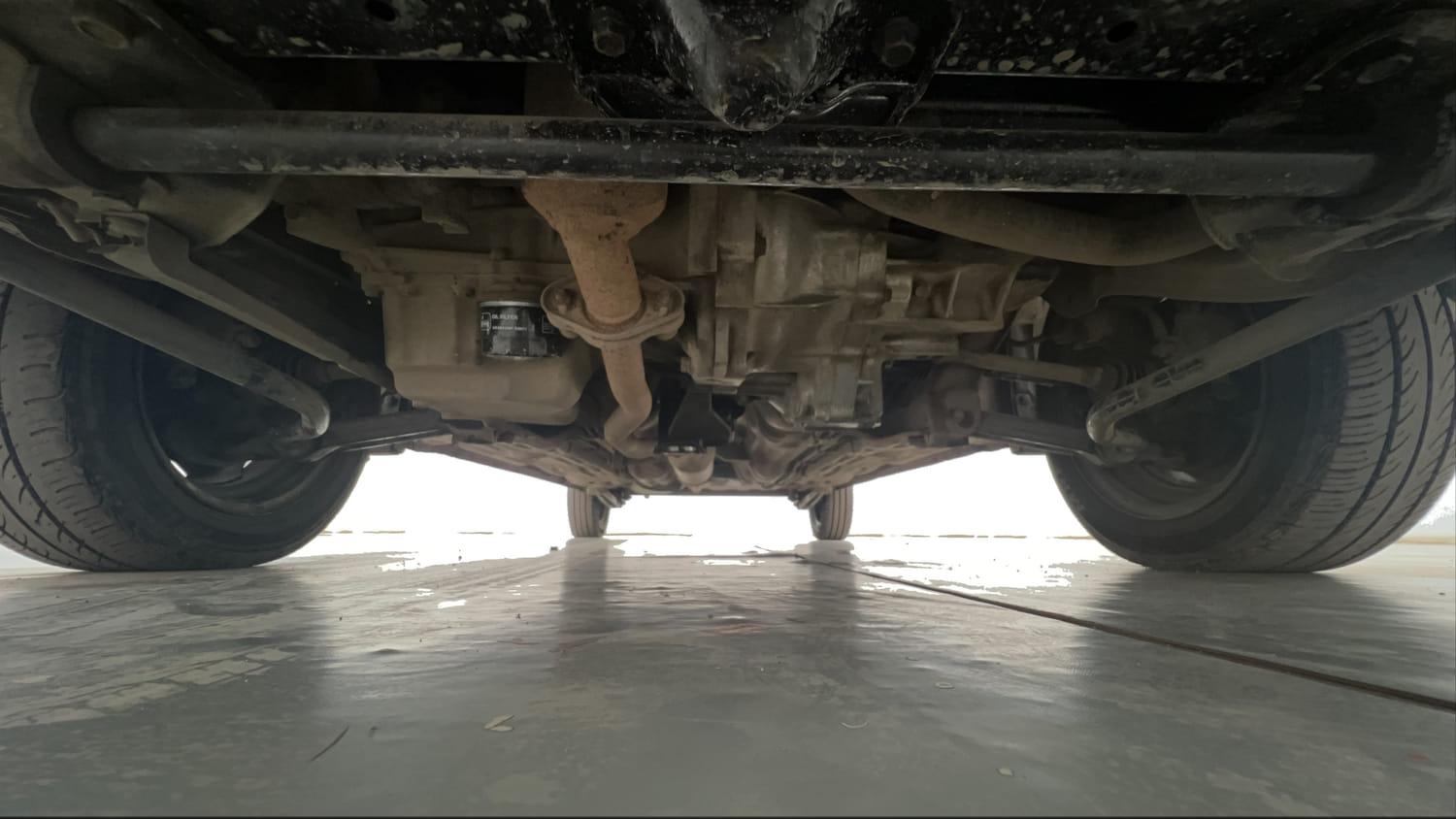Used 2012 Maruti Suzuki Alto K10 LXi Petrol Manual extra FRONT LEFT UNDERBODY VIEW