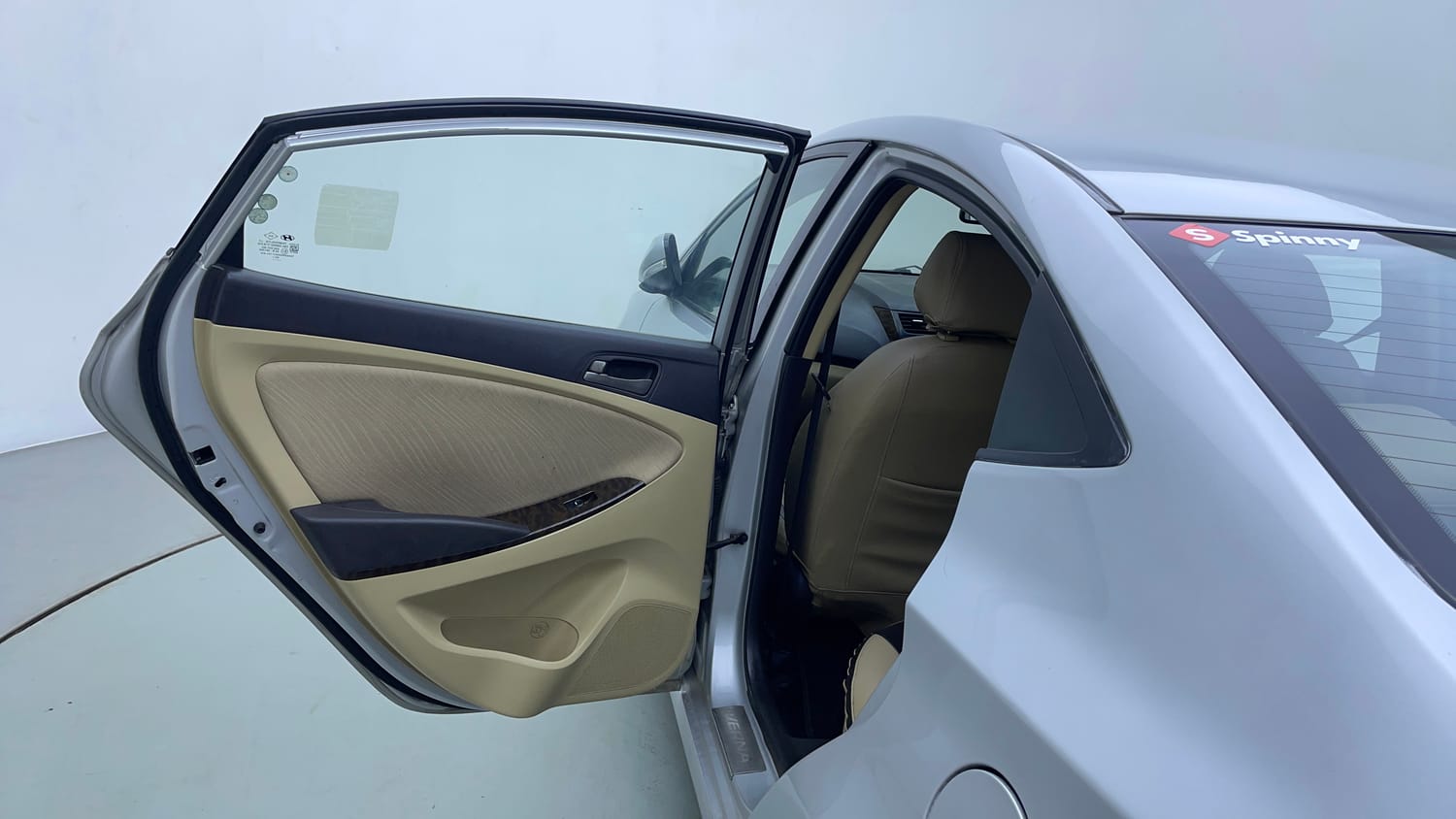 Used 2017 Hyundai Verna 1.6 VTVT SX AT Petrol Automatic interior LEFT REAR DOOR OPEN VIEW