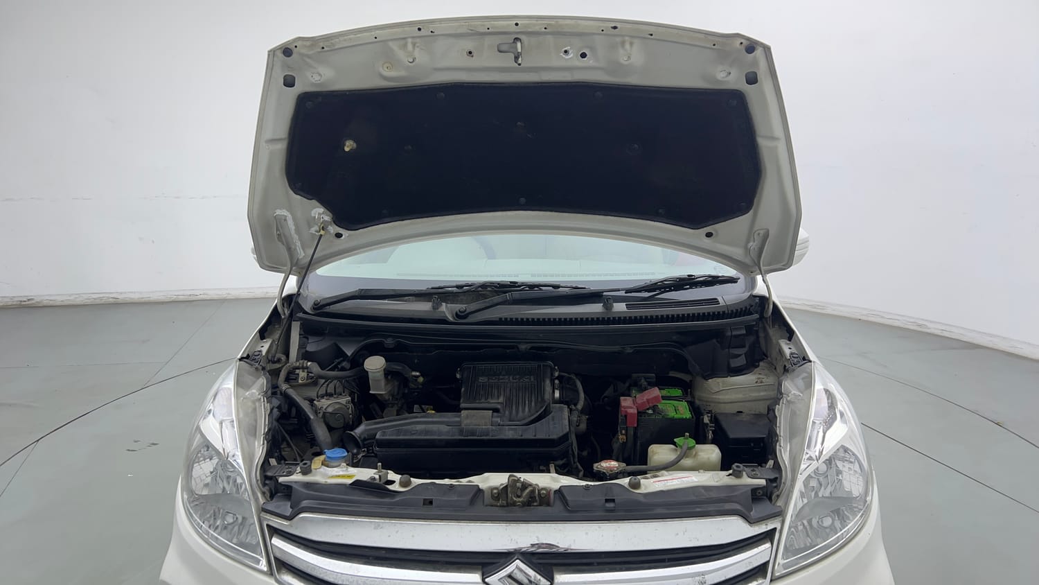 Used 2016 Maruti Suzuki Ertiga VXI Petrol Manual engine ENGINE & BONNET OPEN FRONT VIEW
