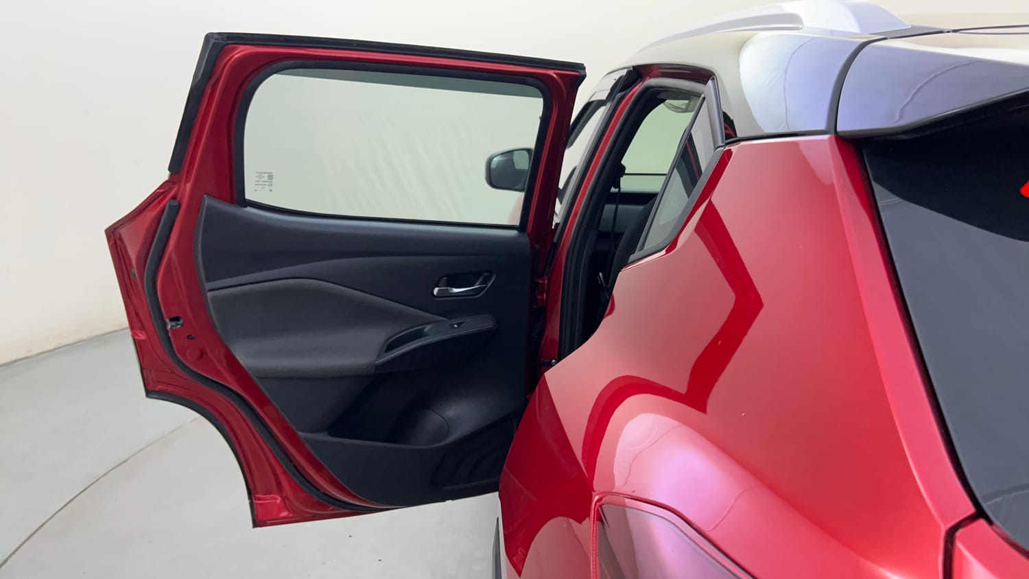 Used 2025 Nissan Magnite N-Connecta B4D 1.0 Petrol AMT Dual Tone Petrol Automatic interior LEFT REAR DOOR OPEN VIEW