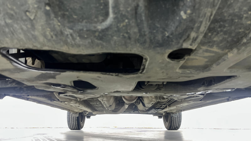 Used 2024 Hyundai Venue S (O) 1.2 Petrol Petrol Manual extra FRONT LEFT UNDERBODY VIEW