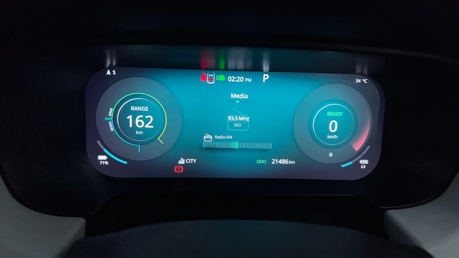 Used 2026 Tata Punch EV Empowered Plus S long Range 7.2 Fast Charger Electric Automatic interior CLUSTERMETER VIEW