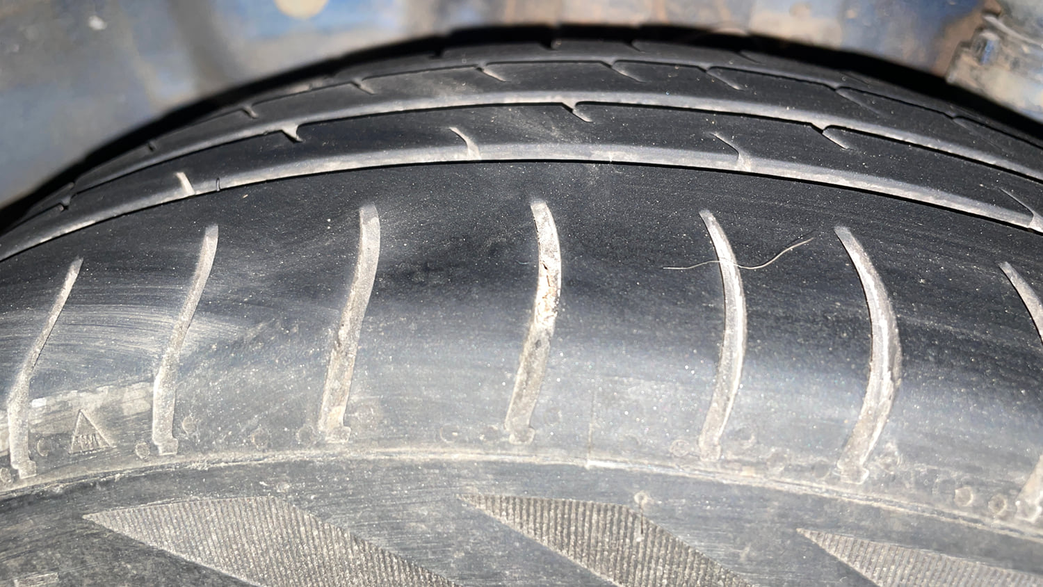 Used 2012 Hyundai Eon Sportz Petrol Manual tyres LEFT REAR TYRE TREAD VIEW