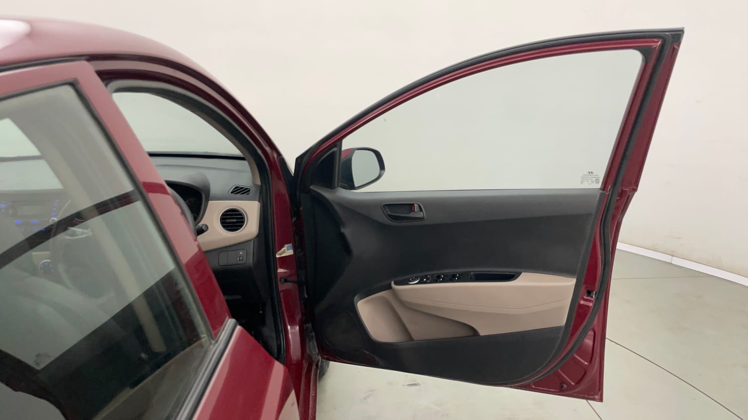 Used 2016 Hyundai Grand i10 Magna 1.2 Kappa VTVT Petrol Manual interior RIGHT FRONT DOOR OPEN VIEW
