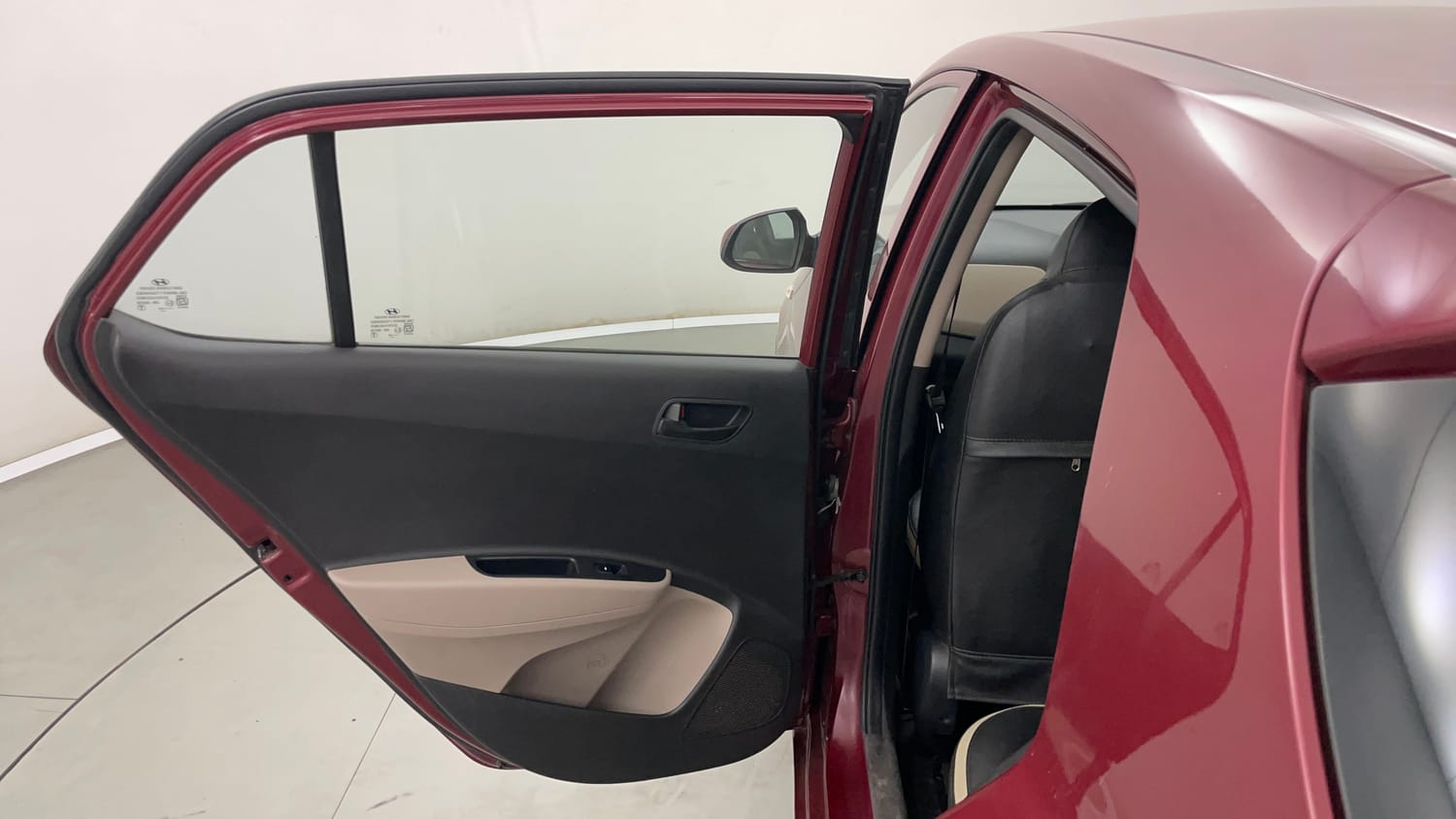 Used 2016 Hyundai Grand i10 Magna 1.2 Kappa VTVT Petrol Manual interior LEFT REAR DOOR OPEN VIEW