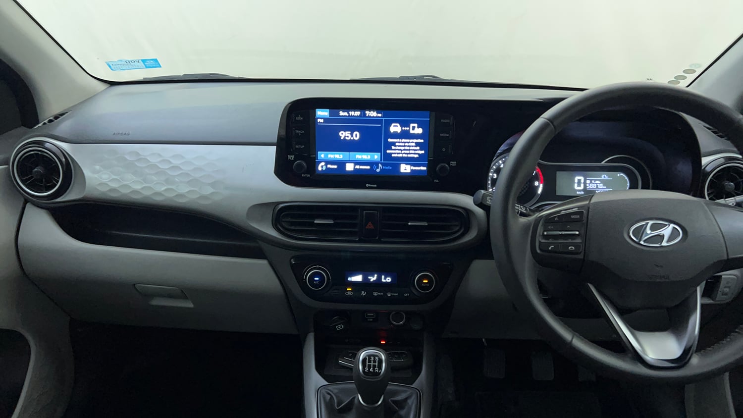 Used 2020 Hyundai Grand i10 Nios Asta 1.2 Kappa VTVT Petrol Manual interior MUSIC SYSTEM & AC CONTROL VIEW