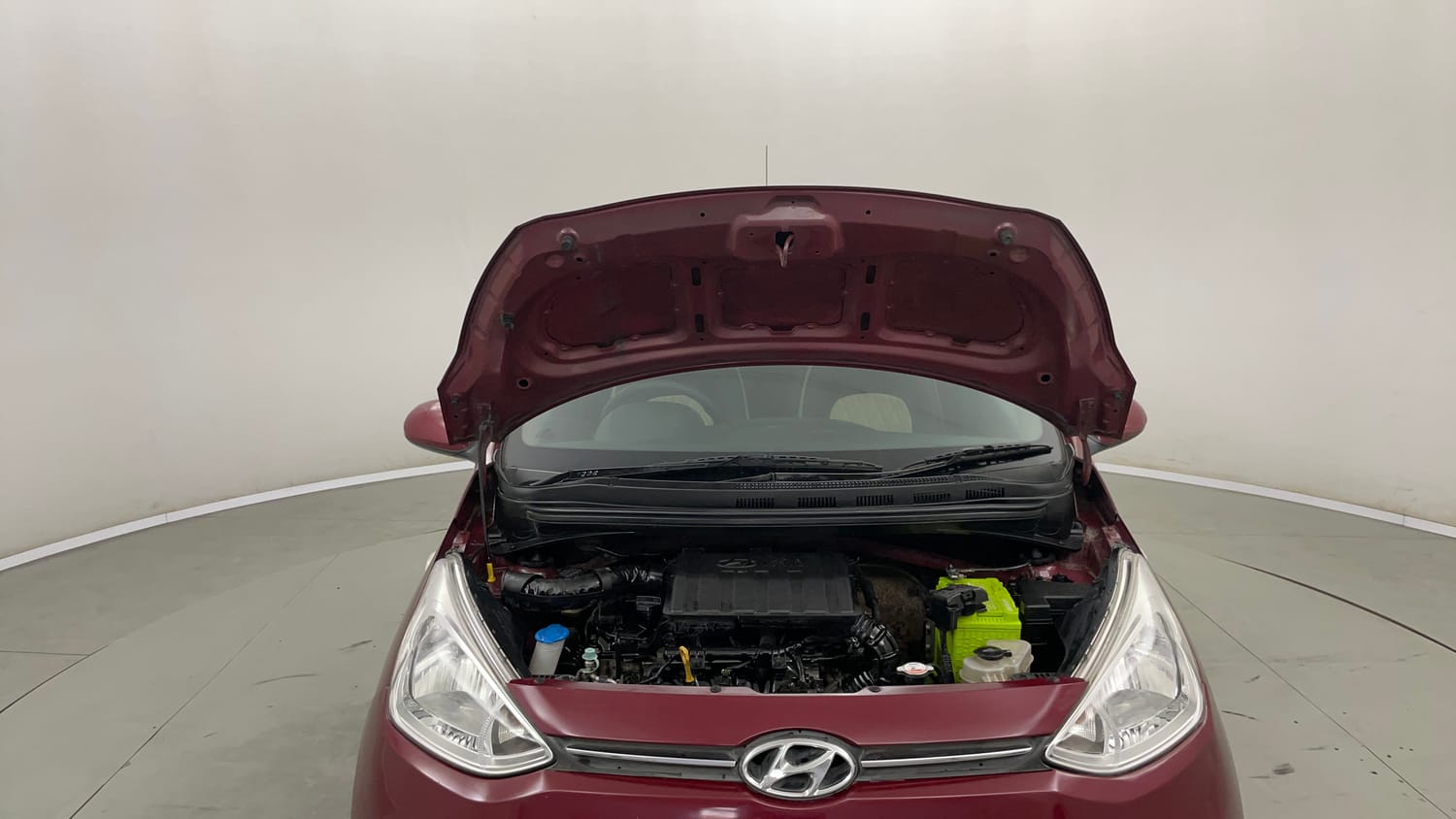 Used 2016 Hyundai Grand i10 Magna 1.2 Kappa VTVT Petrol Manual engine ENGINE & BONNET OPEN FRONT VIEW