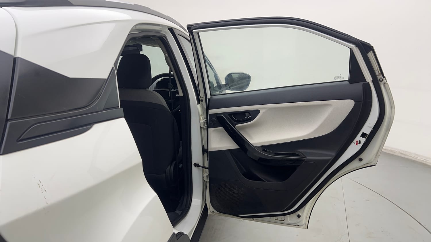 Used 2023 Tata Nexon Pure S 1.2 Revotron Petrol 6MT Petrol Manual interior RIGHT REAR DOOR OPEN VIEW
