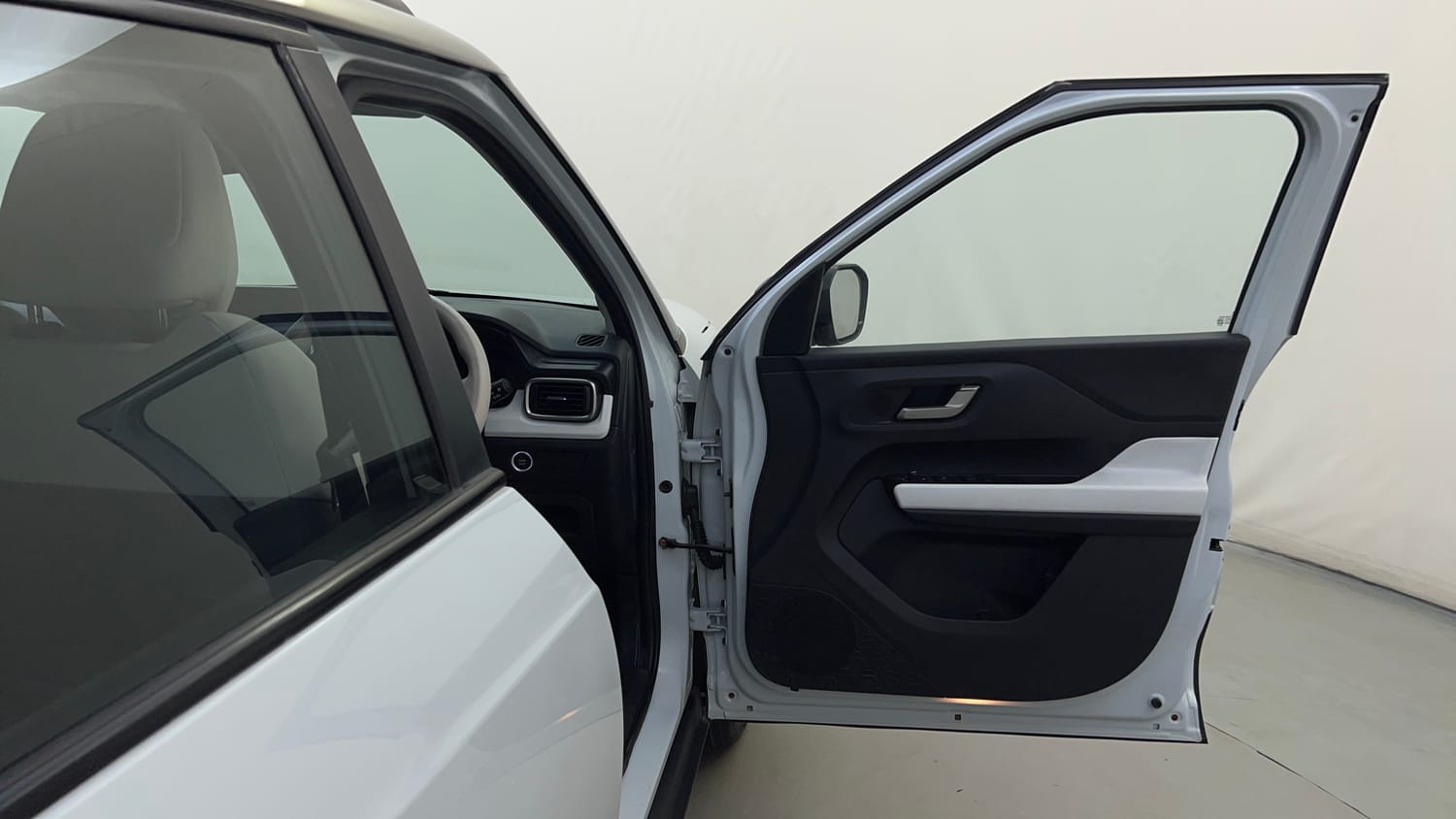 Used 2026 Tata Punch EV Empowered Plus S long Range 7.2 Fast Charger Electric Automatic interior RIGHT FRONT DOOR OPEN VIEW