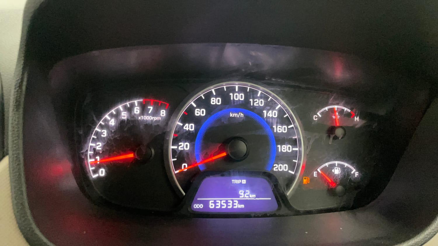 Used 2016 Hyundai Grand i10 Magna 1.2 Kappa VTVT Petrol Manual interior CLUSTERMETER VIEW