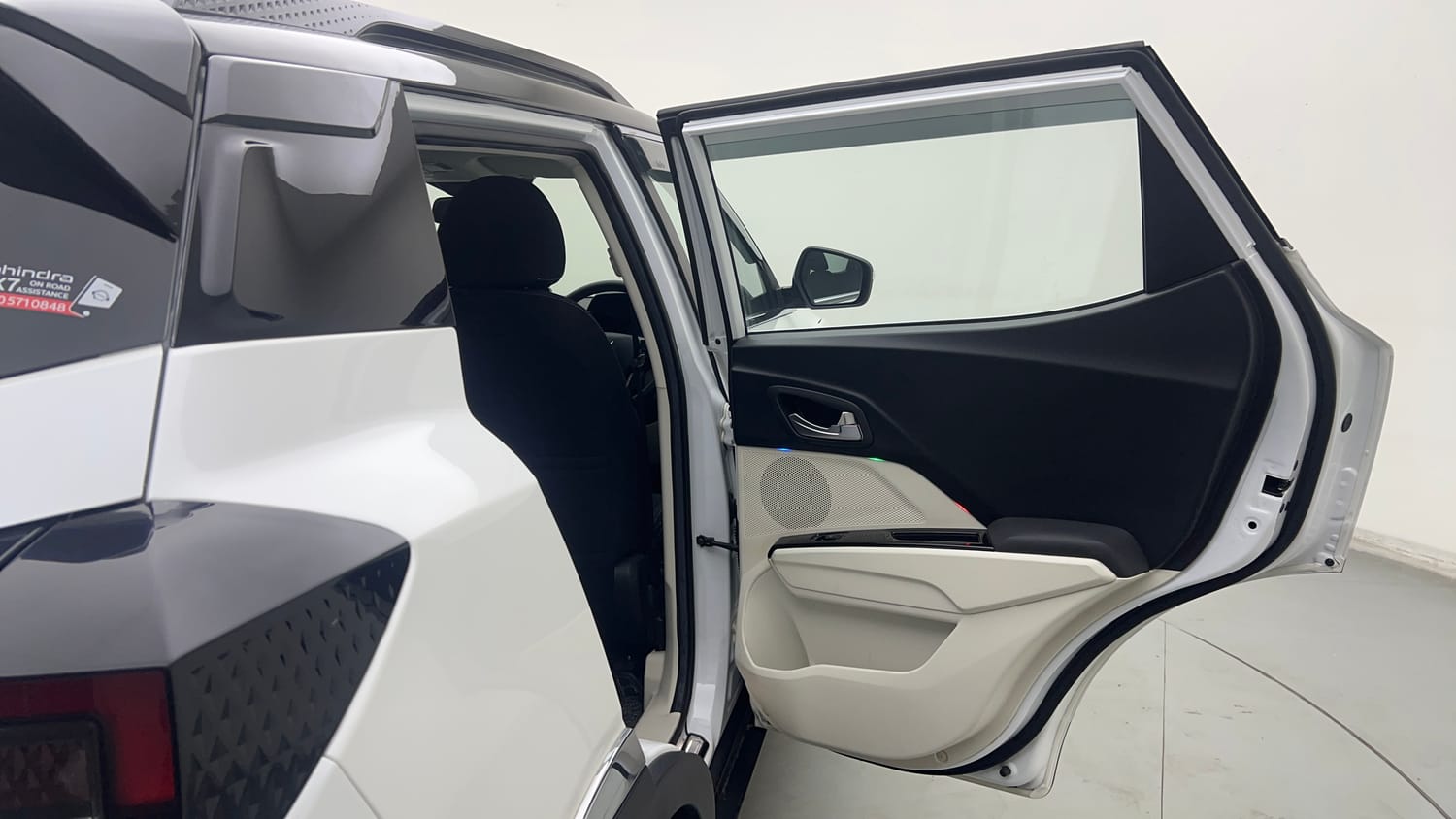 Used 2024 Mahindra XUV 3XO AX5 1.2 Petrol AT Petrol Automatic interior RIGHT REAR DOOR OPEN VIEW