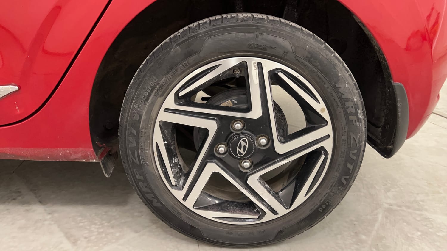 Used 2023 Hyundai Grand i10 Nios Asta 1.2 Kappa VTVT Petrol Manual tyres LEFT REAR TYRE RIM VIEW