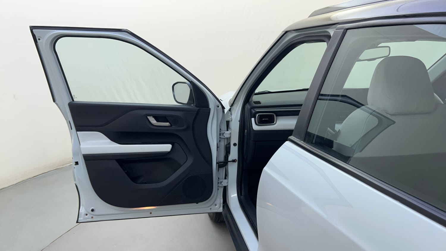 Used 2026 Tata Punch EV Empowered Plus S long Range 7.2 Fast Charger Electric Automatic interior LEFT FRONT DOOR OPEN VIEW