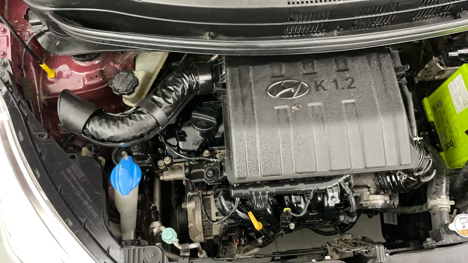 Used 2016 Hyundai Grand i10 Magna 1.2 Kappa VTVT Petrol Manual engine ENGINE RIGHT SIDE VIEW