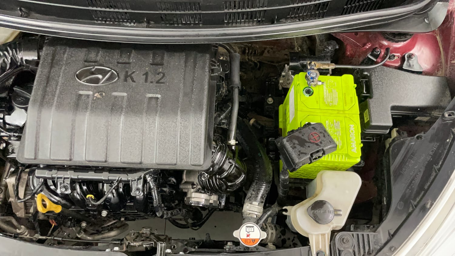 Used 2016 Hyundai Grand i10 Magna 1.2 Kappa VTVT Petrol Manual engine ENGINE LEFT SIDE VIEW
