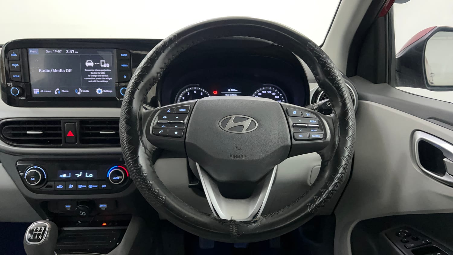 Used 2023 Hyundai Grand i10 Nios Asta 1.2 Kappa VTVT Petrol Manual interior STEERING VIEW