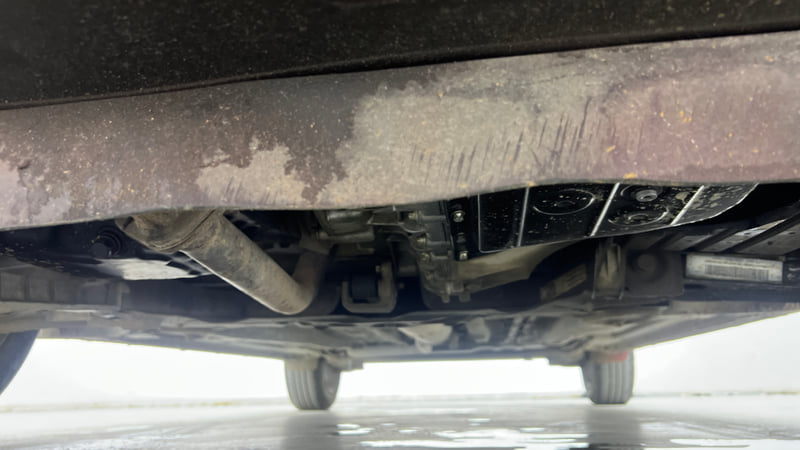 Used 2023 Tata Altroz XZA Plus (S) Petrol Automatic extra FRONT LEFT UNDERBODY VIEW