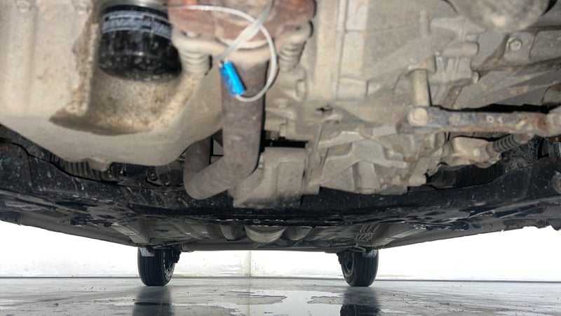 Used 2022 Maruti Suzuki Wagon R VXI 1.0 Petrol Manual extra FRONT LEFT UNDERBODY VIEW