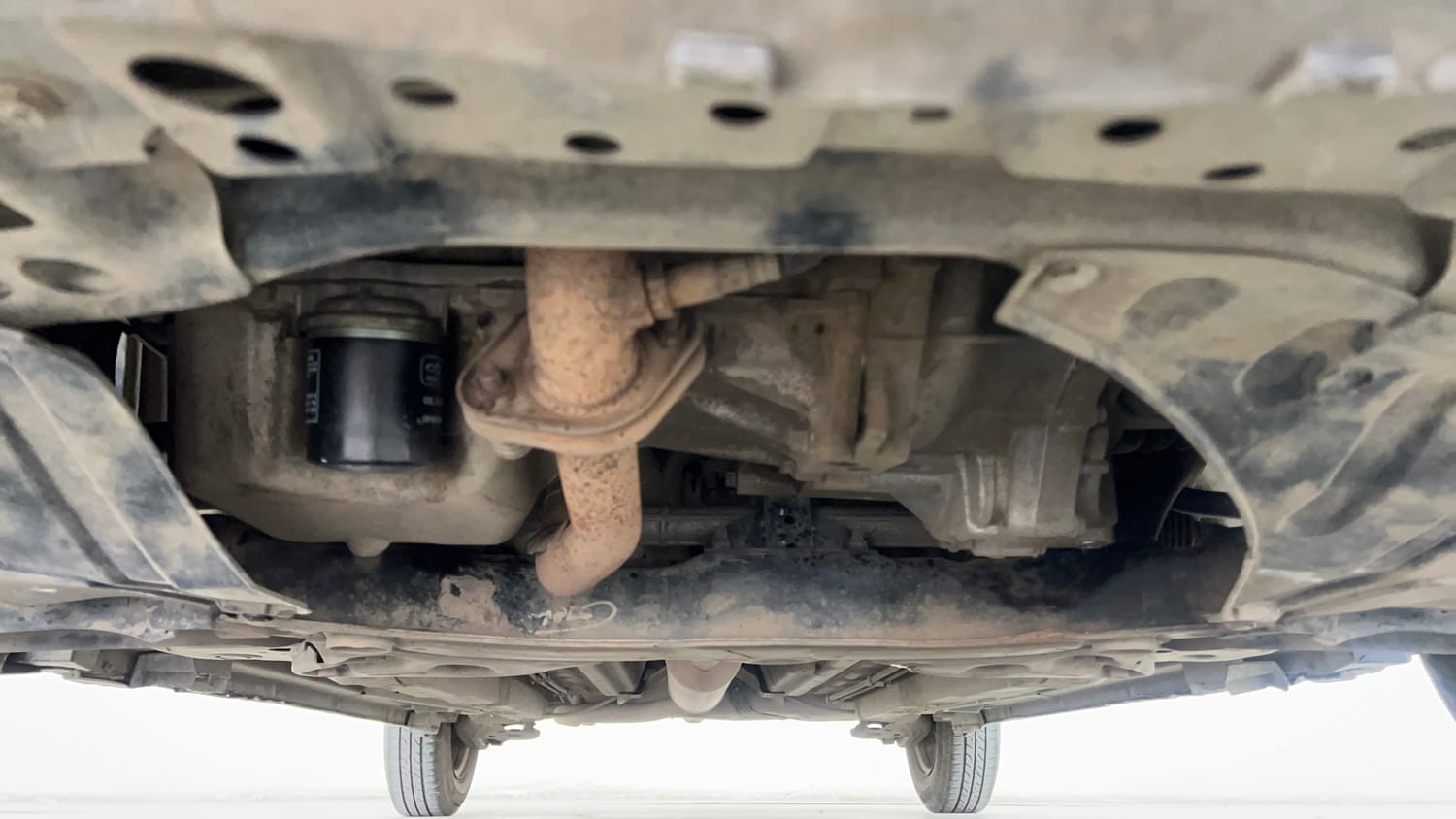 Used 2012 Maruti Suzuki Swift Dzire VXI Petrol Manual extra FRONT LEFT UNDERBODY VIEW