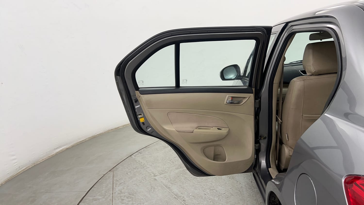Used 2012 Maruti Suzuki Swift Dzire VXI Petrol Manual interior LEFT REAR DOOR OPEN VIEW