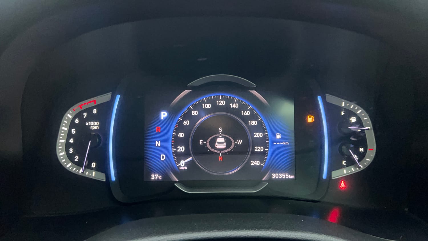 Used 2022 Hyundai Creta SX (O) 1.4 Turbo 7 DCT Petrol Automatic interior CLUSTERMETER VIEW